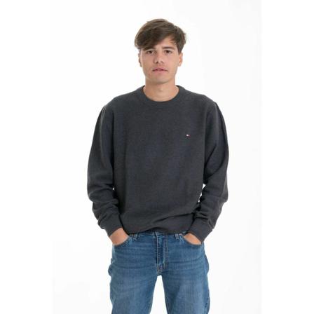 Tommy Hilfiger, Round-neck Knitwear Grijs, Heren, Maat:XL