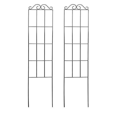 2 stk. Planteklatrestativ - Nem at installere - Genanvendeligt metalgitter til have og udendørs