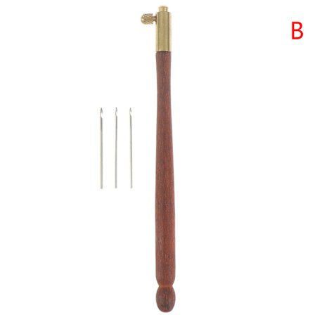 French Embroidery s Tambour Heklenål Luneville Krok med 3 s