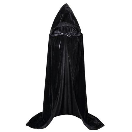 Hokus Pokus Heksekappe Halloween Sarah Winifred Sanderson Cosplay-kostume Voksen Børn Unisex-kappe Retro Ages Cape Black XXXL 175 200cm