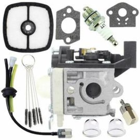 KAASUTIN CARB Uudelleenrakennussarja Polttoaineputket ja Primer-polttimot Zama RB-K94 Echo -kaasutinsarjaan SRM-265 SRM-265ES Trimmeri (Väri: Hopea-1 