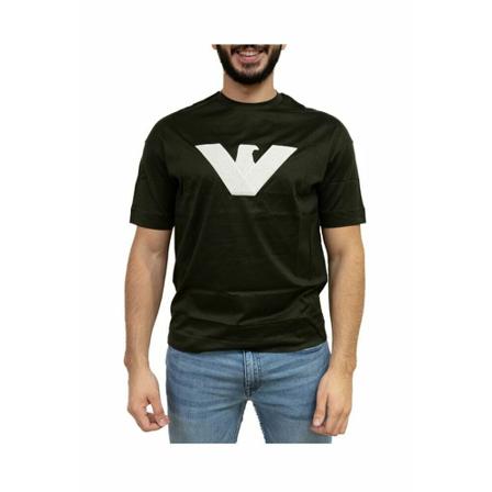 Emporio Armani, T-Shirts Zwart, Heren, Maat:M