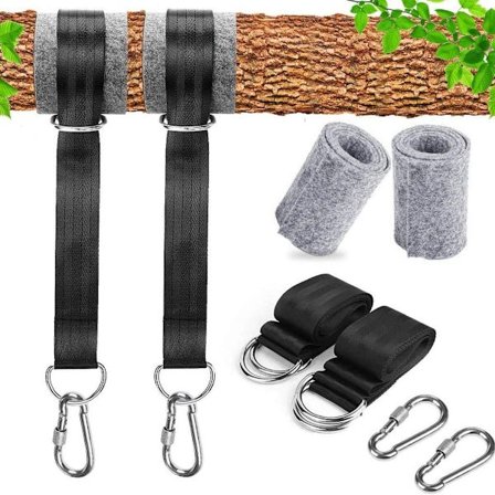 Svingfeste, hengekøye-feste egnet for trær 2 x 150 cm med 2 løkker KLB