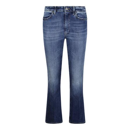 Dondup, Flared Jeans Blauw, Dames, Maat:W27,stretch