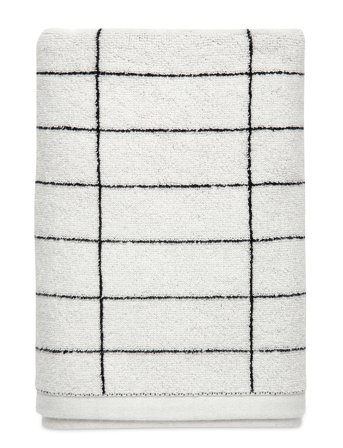 Mette Ditmer Tile Stone Bath Towel - White - 70X140CM