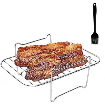 Dubbel korg luftfritösställ, luftfritöstillbehör kompatibelt med Ninja Foods dz201