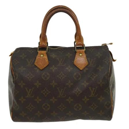 Louis Vuitton Vintage, Pre-owned Speedy 25 Monogram Handbag Bruin, Dames, Maat:ONE Size