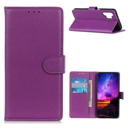 Samsung Galaxy A32 5g - Litchi Textur Fodral - Lila Purple Lila