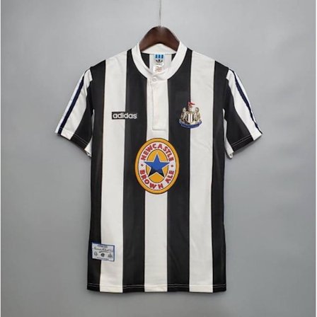 Newcastle United 1996/97 Hemma Vintage T-shirt Herr Knapphals Tee Toppar A