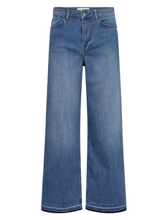 Nümph Nuparis Jeans Trend Crop- Mid Blue - Blue - 42