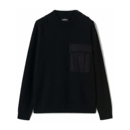 Dondup, Round-neck Knitwear Czarny, Mężczyzna, Rozmiar: 2XL