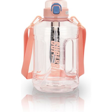 2,2 liters vandflaske med sugerør, BPA-fri stor vandflaske til dagligt indtag, lækagesikker med håndtag, sportsvandflaske, stor