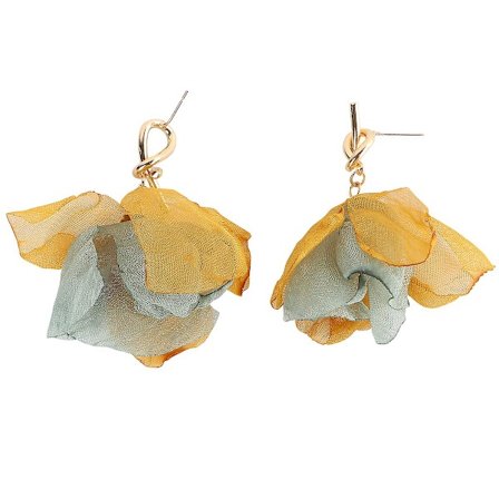 Kvinnors örhängen torkade blommor drop örhänge kvinna öra drop drop örhängen kvinnor tyg tyg örhängen kvinnors blomma örhängen