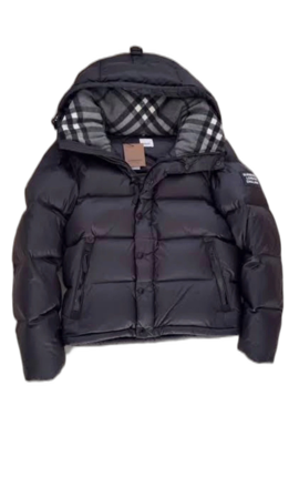 Svart pufferjacka från Burberry