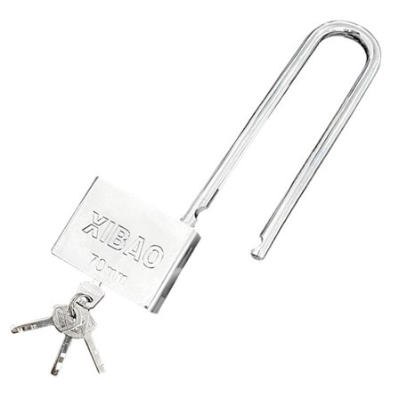 Hänglås Kraftigt Lång Bygel med 4 Nycklar, Utomhus, ZQKLA