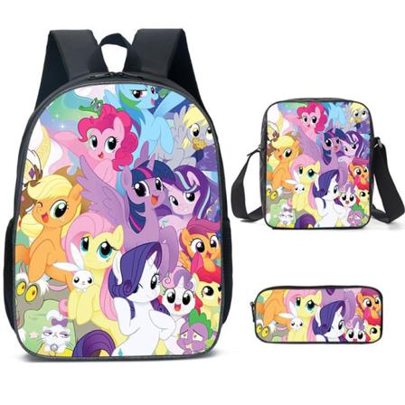 Studentväska My Little Pony Polly ryggsäck F7 Ponyberry-7 Three-piece set