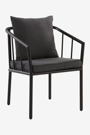 Jotex - Utendørs Stol Matt svart grantham matt svart - MENTON - Kjøp Hagestoler & -krakker hos Jotex