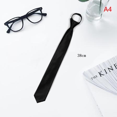 Slips Med Dragkedja För Män Kvinnor Retro Silkeslen Narrow Neck Tie Slim S