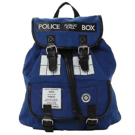 Yyh-limited Doctor Who Tardis Spænde Slouch Skuldertaske Laptop Taske Dr Who Rygsæk Gym