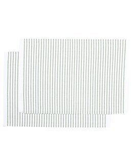 Dækkeserviet Tyra stribet 2-pak Grøn