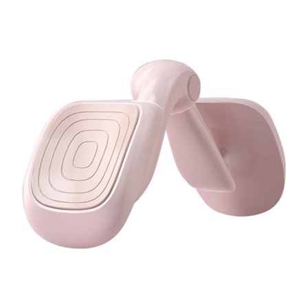 Bækkenbundsmuskeltræner PP Justerbar Modstand Styrk Muskler Hofte Bækkentræner til Ben Pink