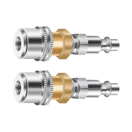 2 stk. Luftpatron Nem at Bruge Messing Dækluftpatron til Dækpumpe Biler