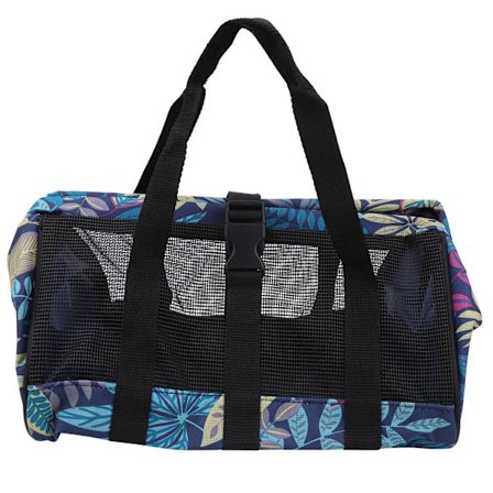 Multifunksjonell Pustende Hageverktøyveske Bærbar Husholdningsfiskeoppbevaring Blå Blomst