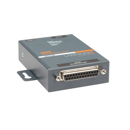 LANTRONIX Device Server UDS1100 One Port Serial (RS232/ RS422/ RS485) to IP Ethernet, UL864 with Power Over Ethernet (PoE) - enhetsserver