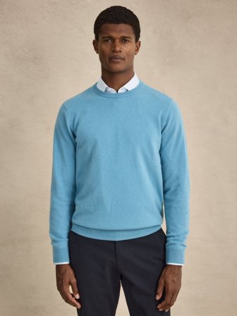 John Henric Men's Blauer Pullover Regular Fit Size L