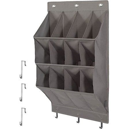 Over The Door Skoreol Hængende Skostativ 12 Store Lommer Skoreol Organizer Vægmonteret Oxford Skoholder Taske Skohængere man jia