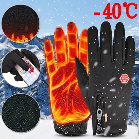 Winter Warm Tactical Gloves Touchscreen Waterproof Outdoor Gloves for Men Women Hiking Skiing Cycling Snowboard Non-slip Gloves