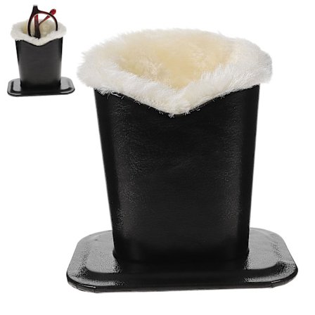 1 stk plysdesign brille stel hjem dekorative briller opbevaringsstativ (12X8.3X12.5CM, sort)