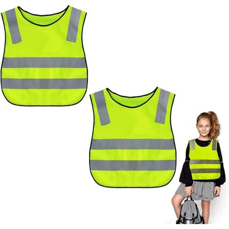 Reflekterende vester for barn - 2-pakning - Reflekterende sikkerhetsvest for barn - Forebygging av ulykker
