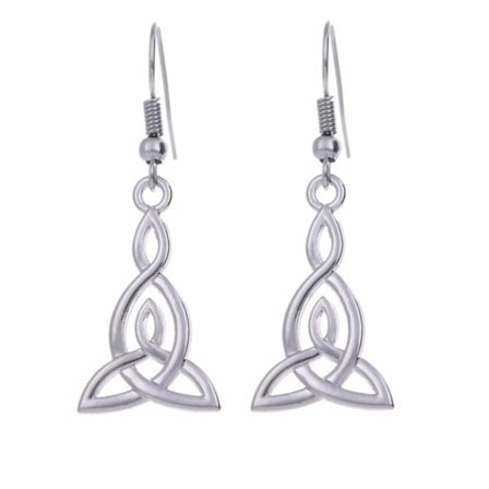 Earrings - Trinity - Triquetra - Celtic Symbol - Long