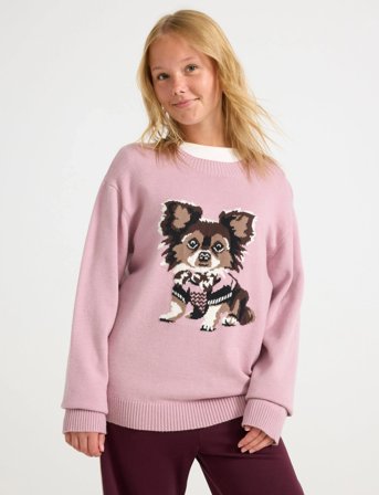 Lindex Knitted Jumper - Pink - 128