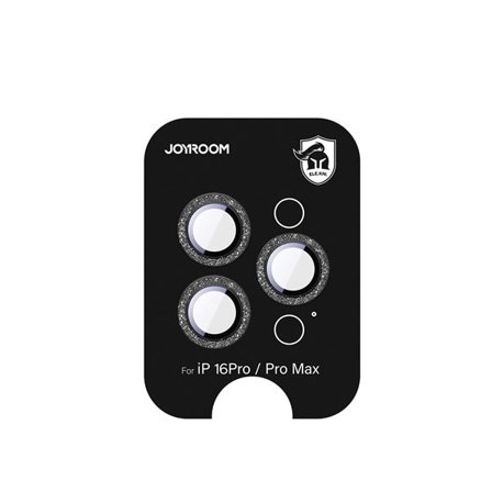 Joyroom JR-MSF0303 Skærmbeskyttelse af glas til iPhone 16 Pro/16 Pro Max-objektiver - Sort