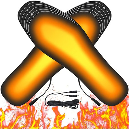 Lämmittävät pohjalliset USB-sähkölämmitteiset pohjalliset naisille ja miehille, pestävät