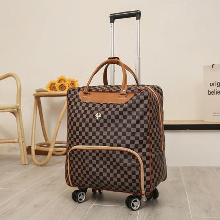 Travel Business Handhållen förvaringsväska Koreansk stil Bagageväskor och Duffelväskor Liten handväska Classic checkered Upgraded large (one-way)