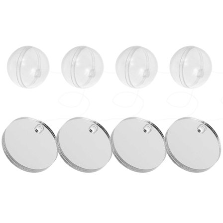 4 stk Profesjonelle fisketreningsspeil Betta fisk speil Akvariumspeil Akvarietilbehør(4X4X0.5CM,Som vist)