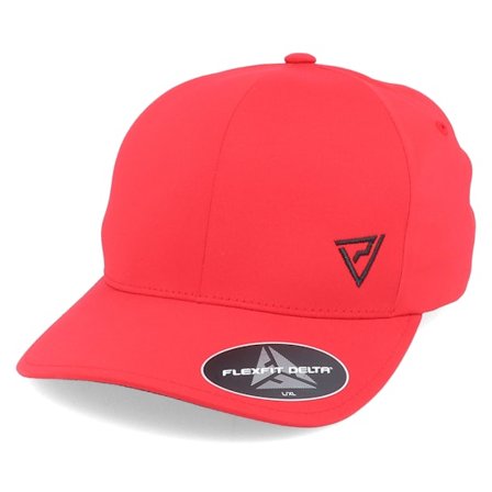 Padelville - Black Insignia Red Delta Flexfit Flexfit Red Cap - @ Hatstore