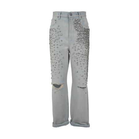 Golden Goose, Straight Jeans Grijs, Dames, Maat:W28