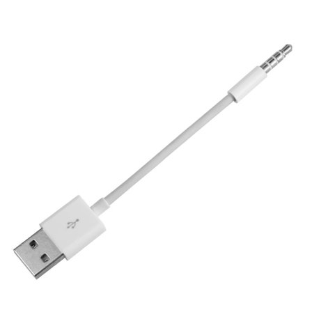 Sopii iPod SHUFFLE -datakaapelille USB mp3 lataus 3., 4., 5., 6. ja 7. sukupolvelle latausjohto
