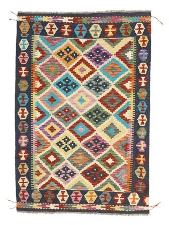 Tribal Klein Kelim Afghan Old Style Vloerkleed 103X157 Wol