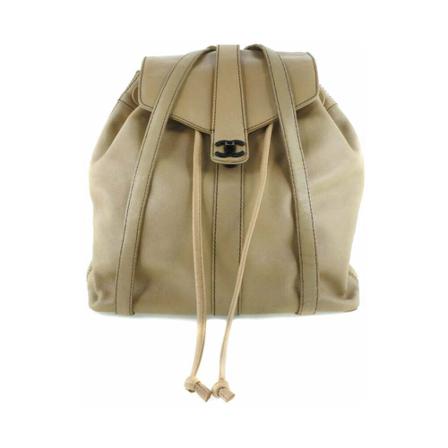 Chanel Vintage, Pre-owned bag Beige, Dames, Maat:ONE Size,leer