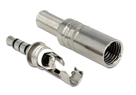 Delock Stereo plug 3.5 mm stereo with bend protection - audiotilkopling