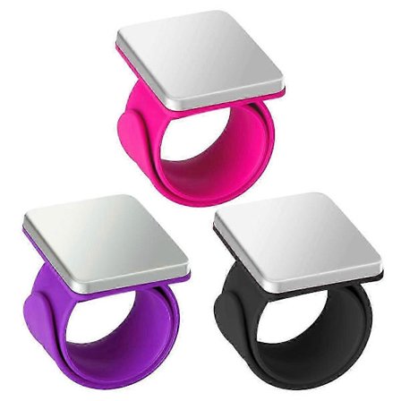 3 stk. Magnetisk nålepude til håndled, magnetisk synålepude, magnetisk nåleholder armbånd til syning [DB]