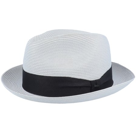 Bailey - Craig Light Grey Straw Hat Straw Grey Hat - @ Hatstore