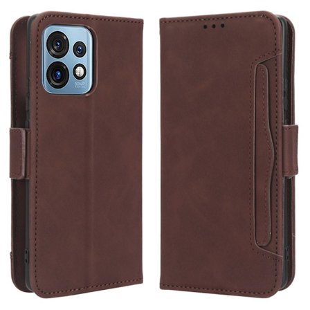 SKALO Motorola Edge 40 Pro 5G 6-FACK Plånboksfodral - Brun