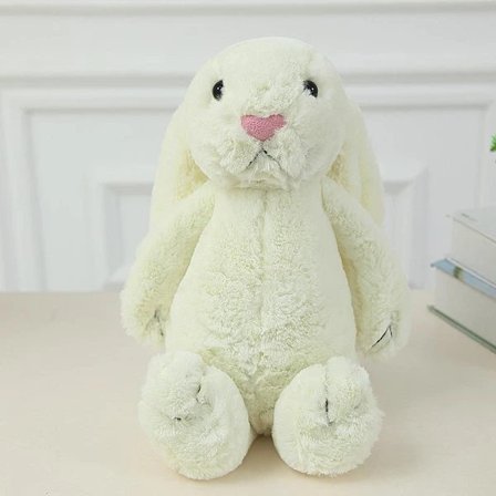 Jellycat Bashful Viola Kanin Gosedjur (vit 50 cm), SD
