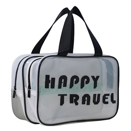 Kosmetisk väska för män och kvinnor, fashionabel bärbar tvättväska med stor kapacitet, kosmetisk förvaringsväska